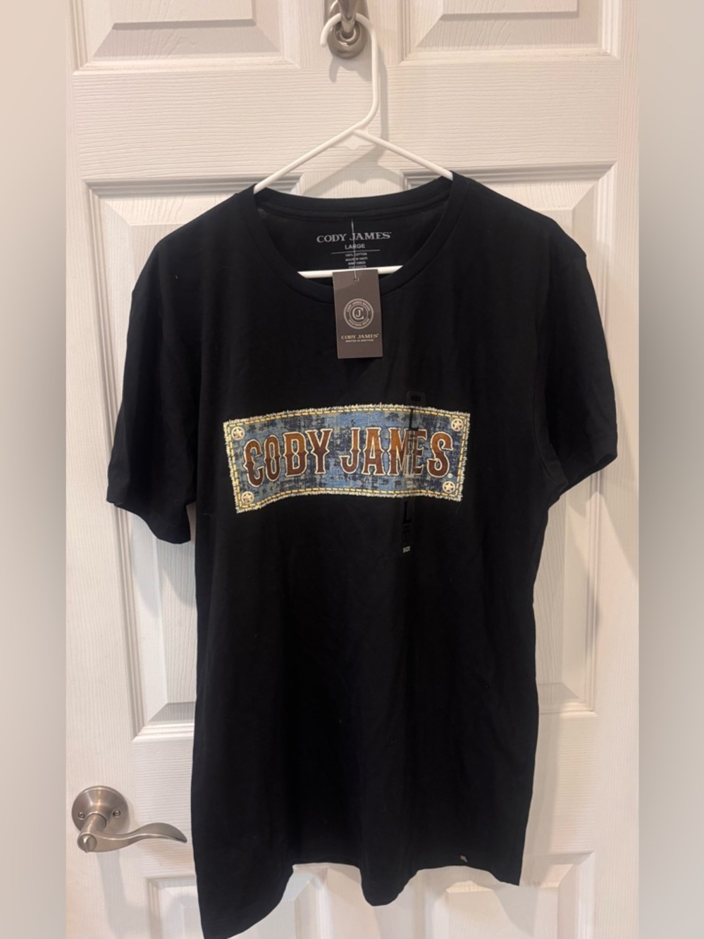 Cody James Black Graphic Logo Tee‎